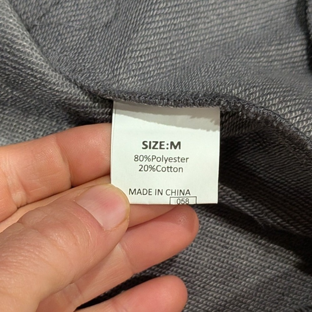 NWT Womens Gray Mineral Wash Open Back Sweatshirt M Twist Back Athleisure Boho‎ - Picture 4 of 9
